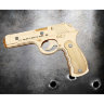 Пистолет Беретта деревянный 3D пазл - Пистолет Беретта деревянный 3D пазл