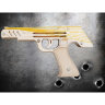 Пистолет Резинкострел деревянный 3D пазл - Пистолет Резинкострел деревянный 3D пазл