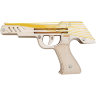 Пистолет Резинкострел деревянный 3D пазл - Пистолет Резинкострел деревянный 3D пазл