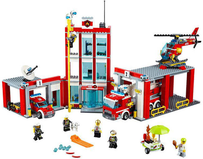 Конструктор аналог Лего пожарная часть City