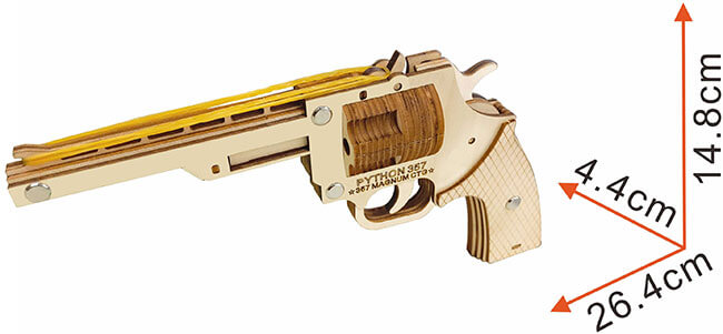 Пистолет Питон деревянный 3d пазл