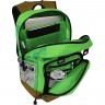 Рюкзак Майнкрафт зеленый с изображением кирки - Рюкзак Майнкрафт зеленый с изображением кирки