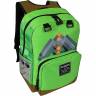 Рюкзак Майнкрафт зеленый с изображением кирки