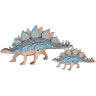 Стегозавр и детеныш деревянный 3D пазл - Стегозавр и детеныш деревянный 3D пазл