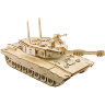 Танк M1 Абрамс деревянный 3D пазл - Танк M1 Абрамс деревянный 3D пазл