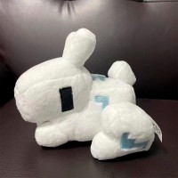 Плюшевый белый кролик из Майнкрафт